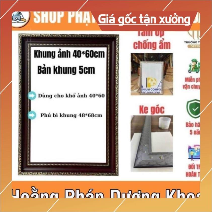 Khung tranh treo tường, KT 40*60cm ( nâu vàng 7cm ) DƯƠNG KHOA SHOP DƯƠNG KHOA SHOP
