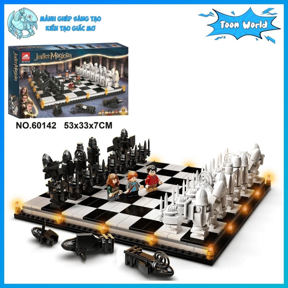Mô hình TANK 60142 Harry Potter Bộ cờ - Hogwarts Wizard's Chess - 76392 Mini
