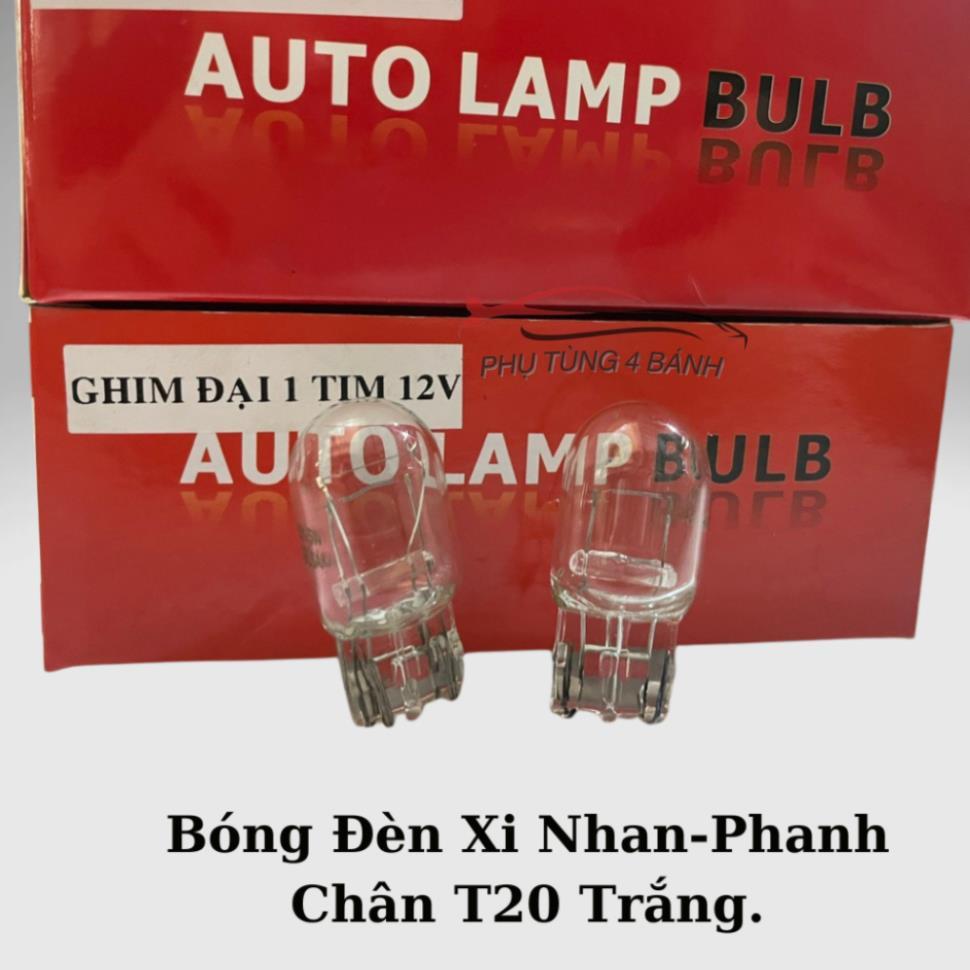 Bóng Đèn Chân Ghim T20 - 12V lắp Đèn Xi Nhan, Bóng Đèn Phanh Xe Toyota, Mitsubishi, Kia, Hyundai.