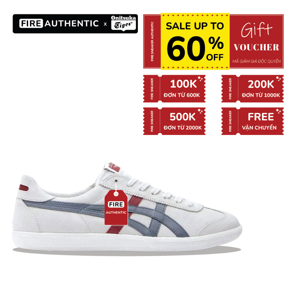 [ CHÍNH HÃNG ] Giày Onitsuka Tiger Tokuten 'Red Grey' - The Sneaker Outlet