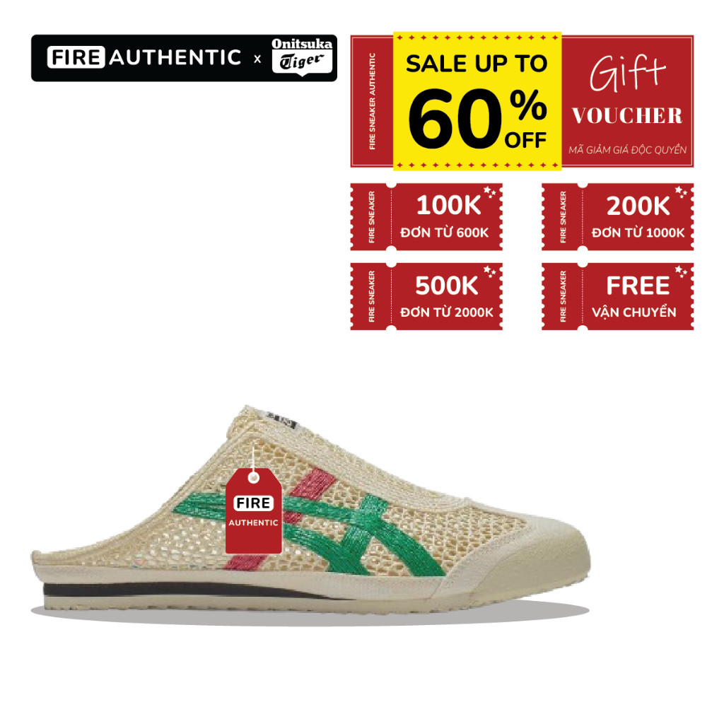 [ CHÍNH HÃNG ] Giày Onitsuka Tiger Mexico 66 Sabot 'Cream Kale' - The Sneaker Outlet