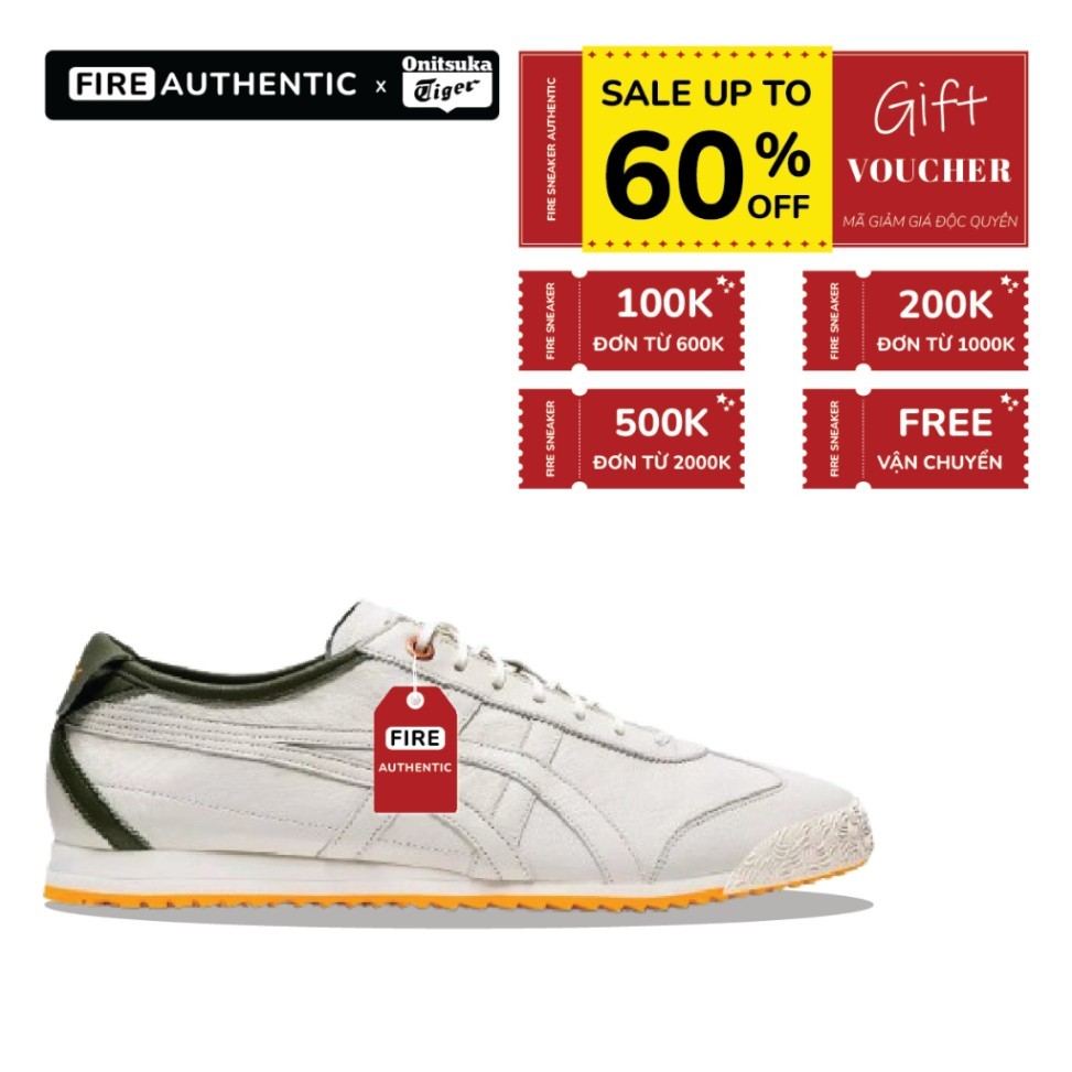 [ CHÍNH HÃNG ] Giày Onitsuka Tiger Mexico 66 SD ‘Cream Smog Green’ - The Sneaker Outlet