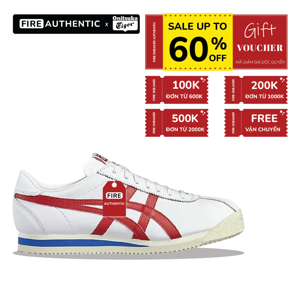 [ CHÍNH HÃNG ] Giày Onitsuka Tiger Tiger Corsair 'White Red Blue' - The Sneaker Outlet