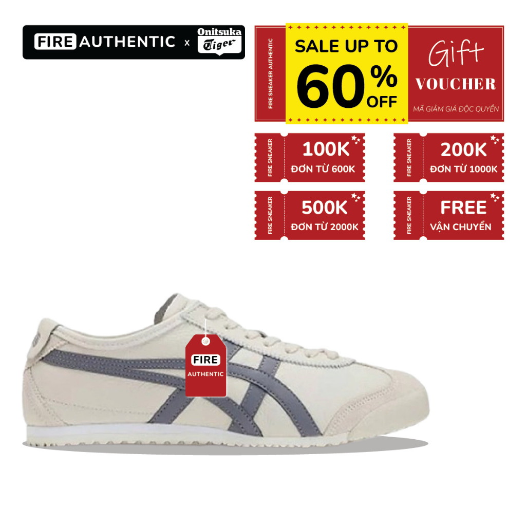 [ CHÍNH HÃNG ] Giày Onitsuka Tiger Mexico 66 'Gray/White' - The Sneaker Outlet