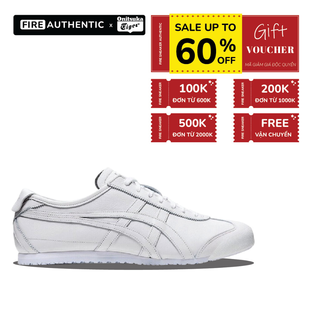 [ CHÍNH HÃNG ] Giày Onitsuka Tiger Mexico 66 'WhiteWhite' - The Sneaker Outlet