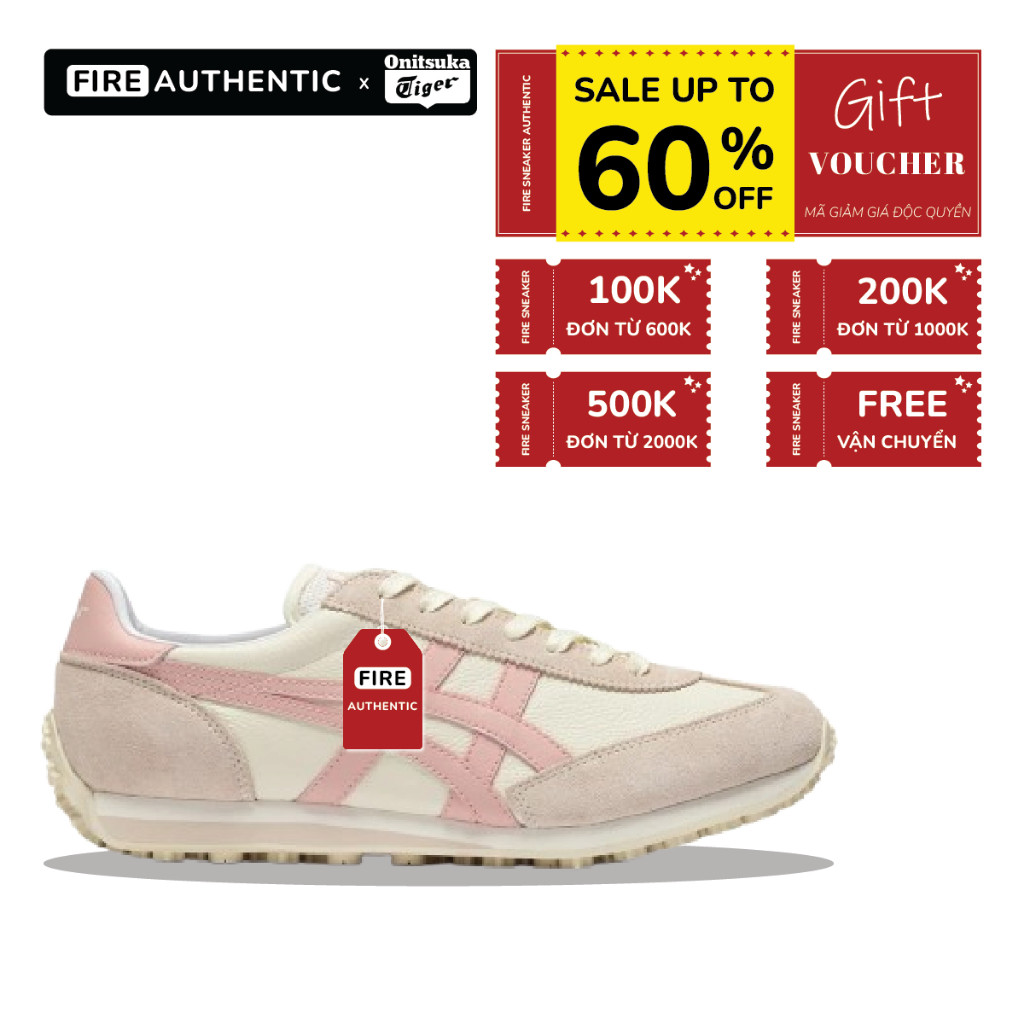 [ CHÍNH HÃNG ] Giày Onitsuka Tiger EDR ‘Cream/Peach’ - The Sneaker Outlet
