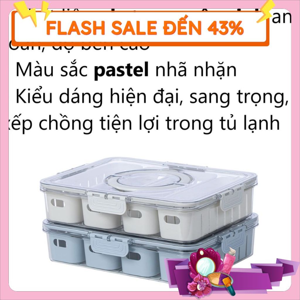 hộp thực phẩm 4 ngăn 6510-1 việt nhật dày đẹp bền chắc chắn tiện dụng giao nhanh giá rẻ