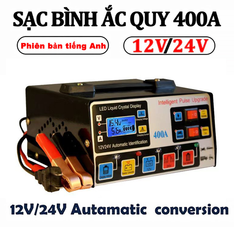 sạc ác quy 12v 24v tự ngắt 400mah may sac bình ắc quy tự động sạc bình ắc quy 12v tự động sạc bình ắ