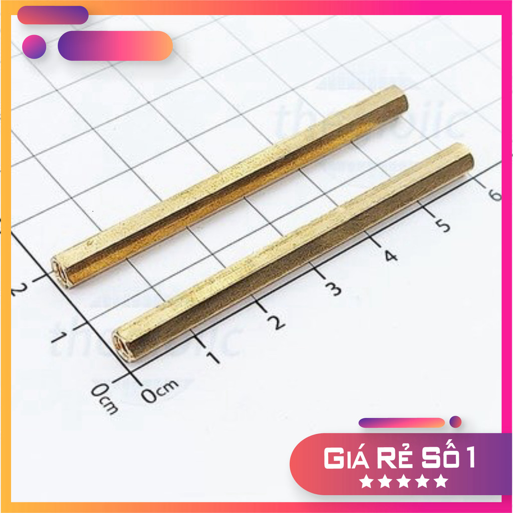[3 Cái]- Trụ Đồng HEX-M3 Cái-Cái Dài 60mm Điện Tử Thường Tín