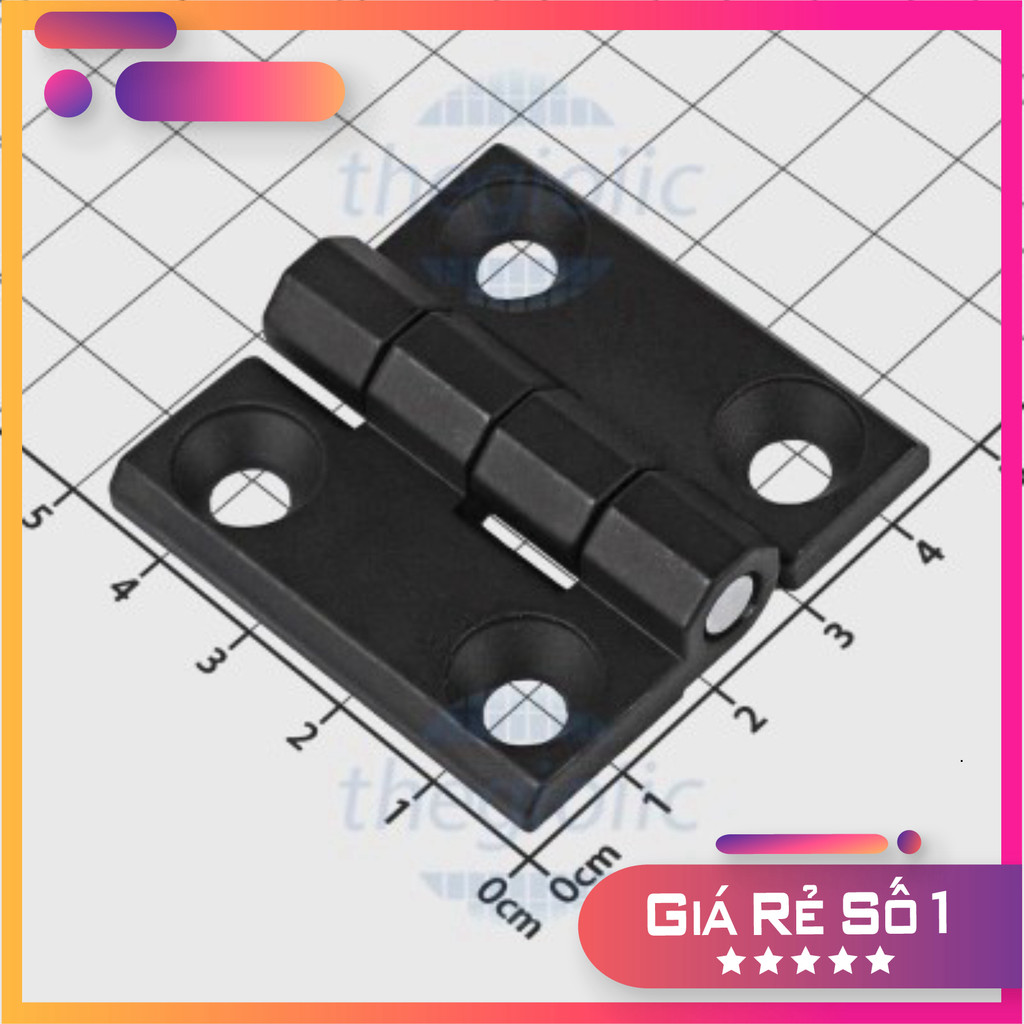 HL050-2 Bản Lề Tủ Điện Màu Đen 46x46mm Điện Tử Thường Tín