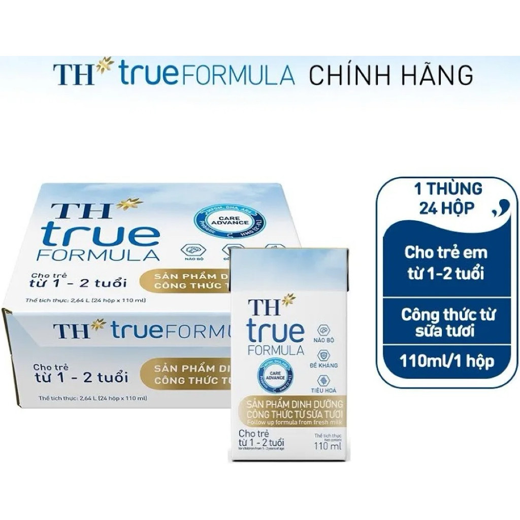 Thùng 24 Hộp Sữa Pha Sẵn TH Truemilk Formula 110ml