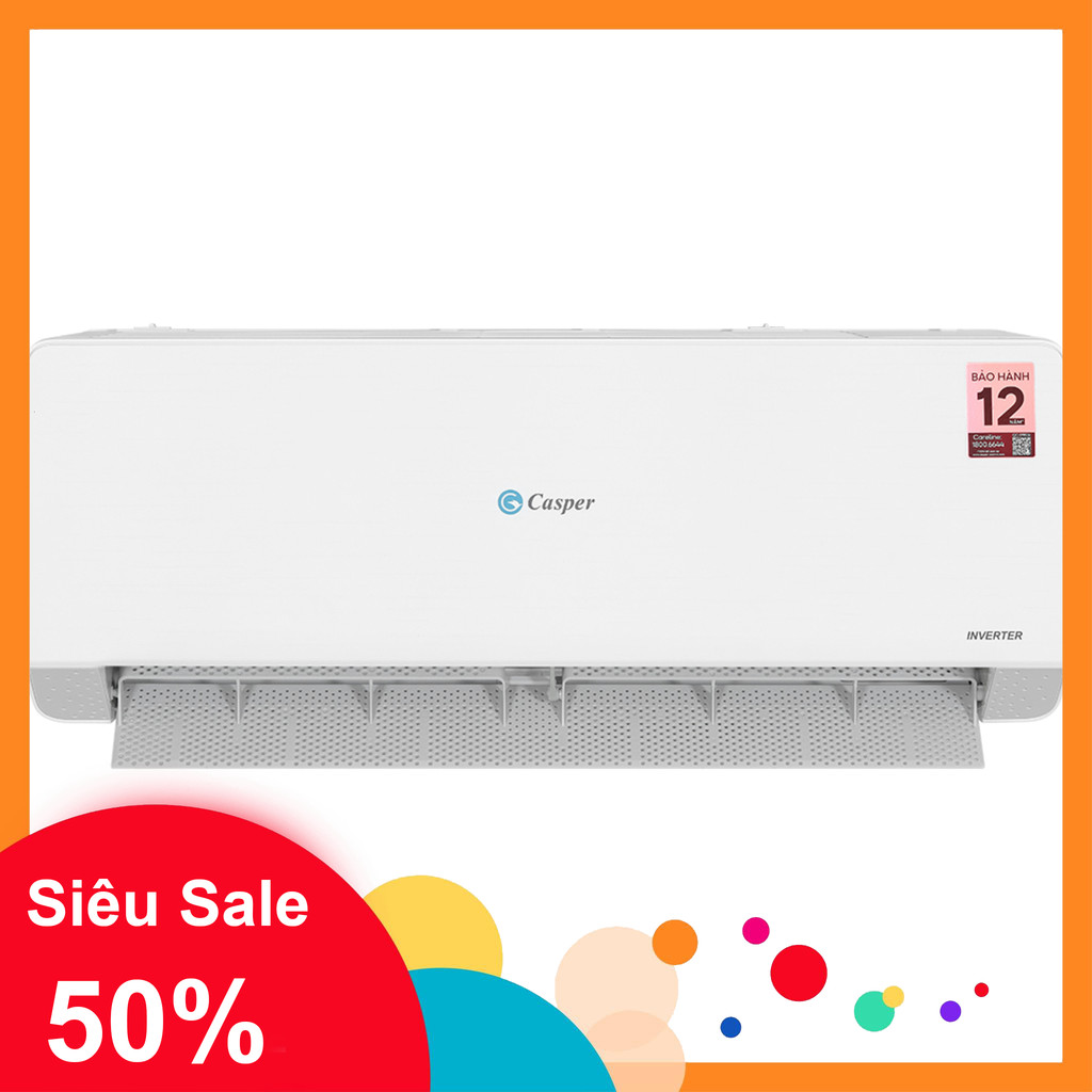 ib lấy mãu bh_  QC09IU36A  GIAO MIỄN PHÍ  Máy lạnh Casper Inverter 1 HP 09IU36A _FREE SHIP