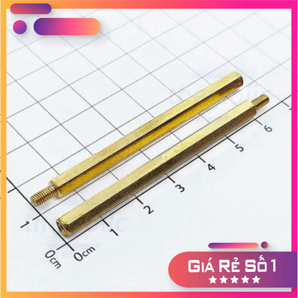 [3 Cái]- Trụ Đồng HEX-M3 Đực-Cái Dài 60mm Điện Tử Thường Tín