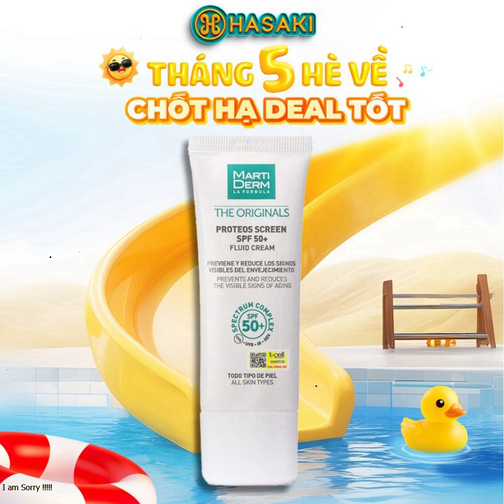 [ TEM PHỤ CTY ] [MEGA 5.5|Add in] Kem Chống Nắng MartiDerm Phổ Rộng Bảo Vệ Toàn Diện 40ml Hasaki Sản
