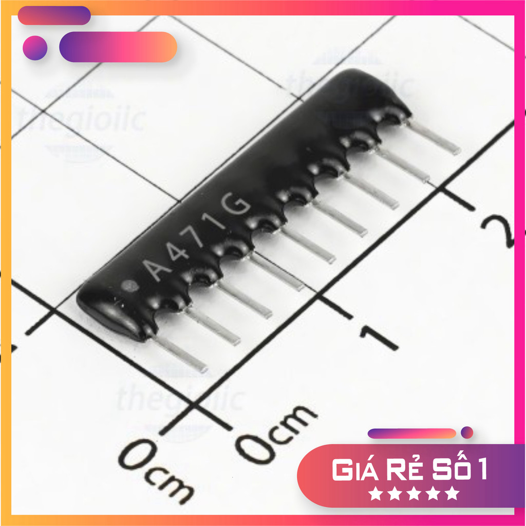 [10 Cái]- A09-471GP Điện Trở Thanh 9 Chân 470 Ohm 5% Điện Tử Thường Tín
