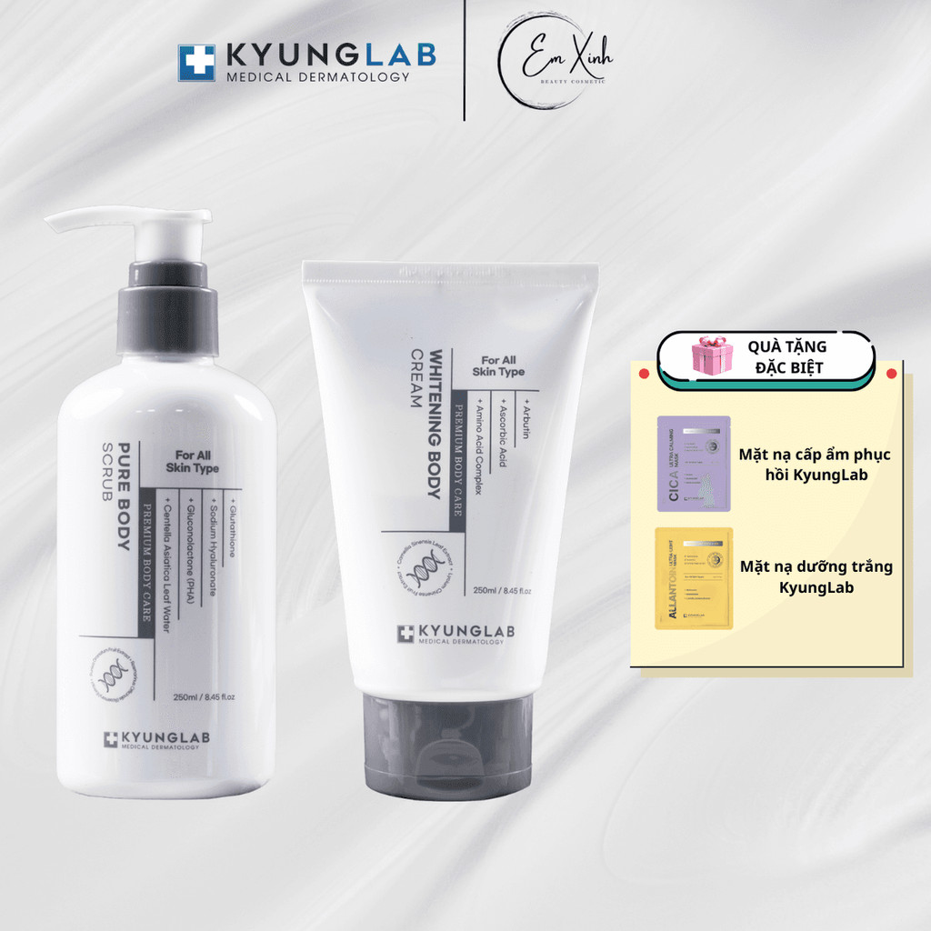 Kem Dưỡng Body Kyunglab,Kem nâng tone body KyungLab Whitening Cream ,nâng tone tự nhiên trắng hồng