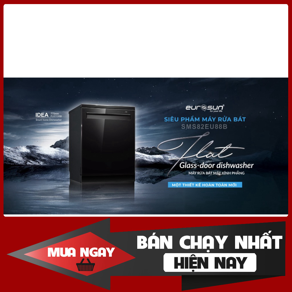 ib đặt hàng_ Máy rửa bát Eurosun SMS82EU88B 16 bộ – Sấy khí nóng, UV diệt khuẩn _siêu giảm giá