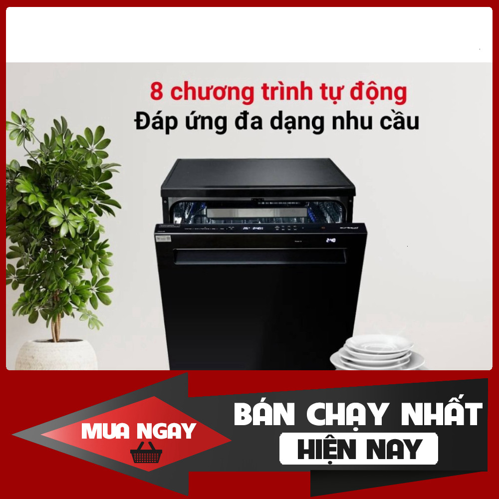 ib đặt hàng_ Máy rửa bát Eurosun SMS82EU88B 16 bộ – Sấy khí nóng, UV diệt khuẩn _siêu giảm giá