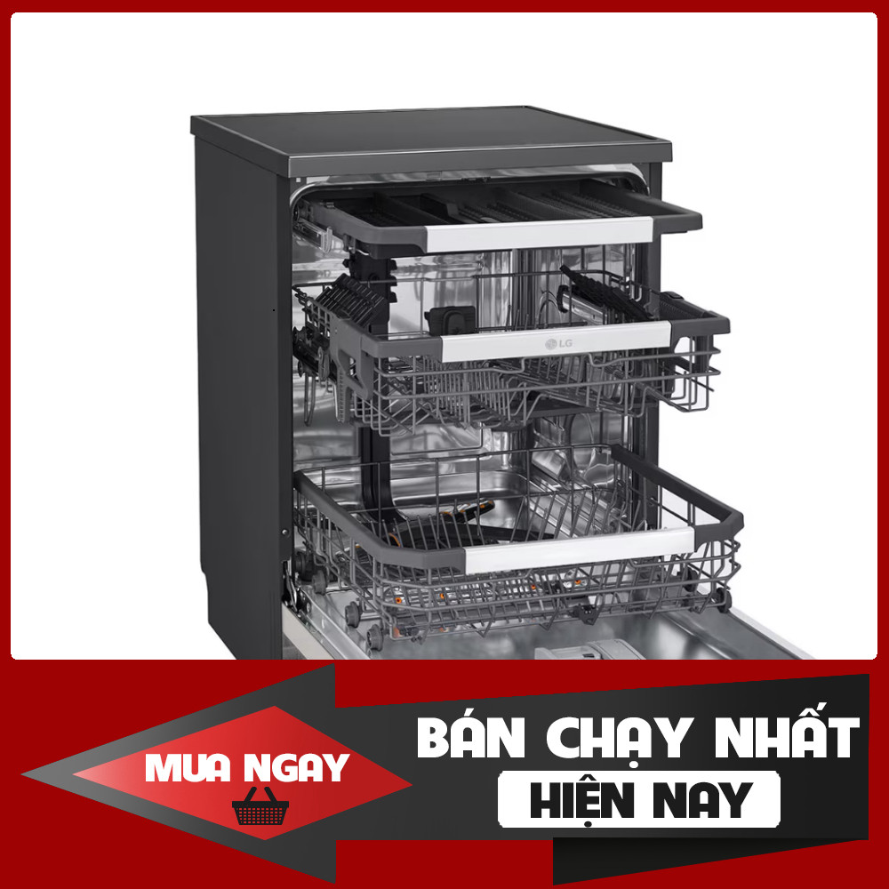 ib đặt hàng_ Máy rửa chén LG Quadwash™ LDT14BGA3 Be/ LDT14BLA4 Đen/ LDT14SVA4 Ghi [Freeship HCM] _si