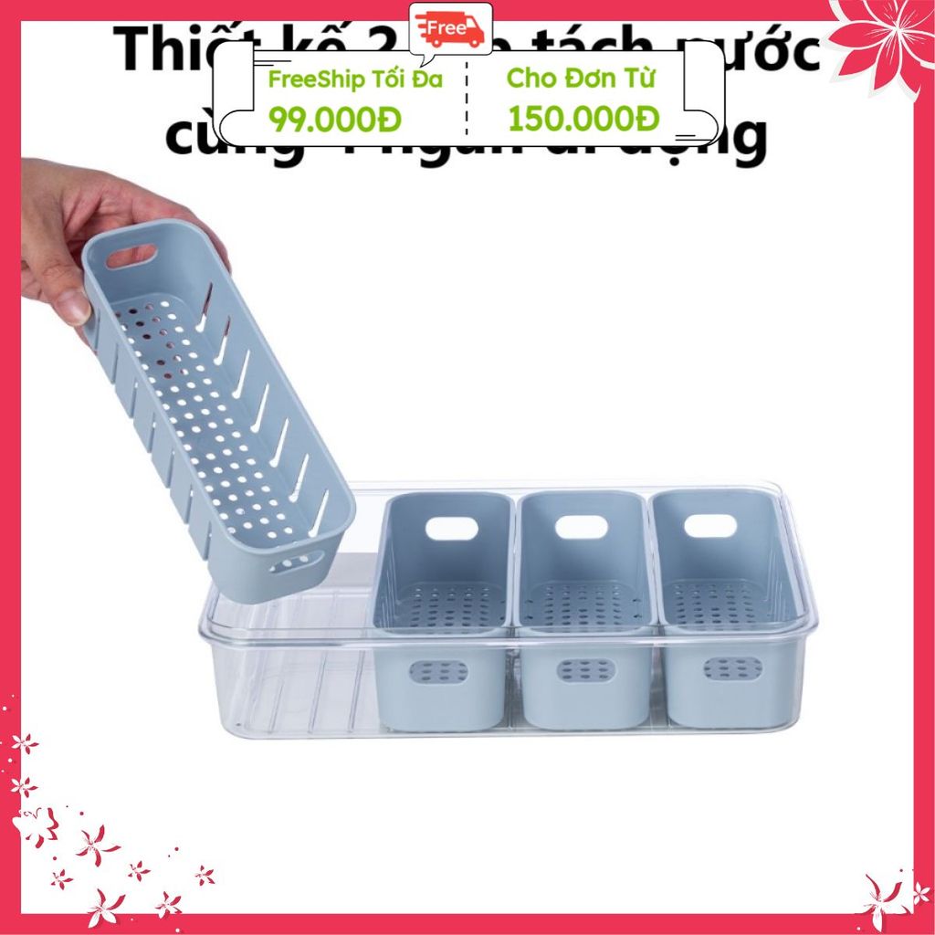 xả kho thanh lý hộp thực phẩm 4 ngăn 6510-1 việt nhật xả kho nghỉ bán