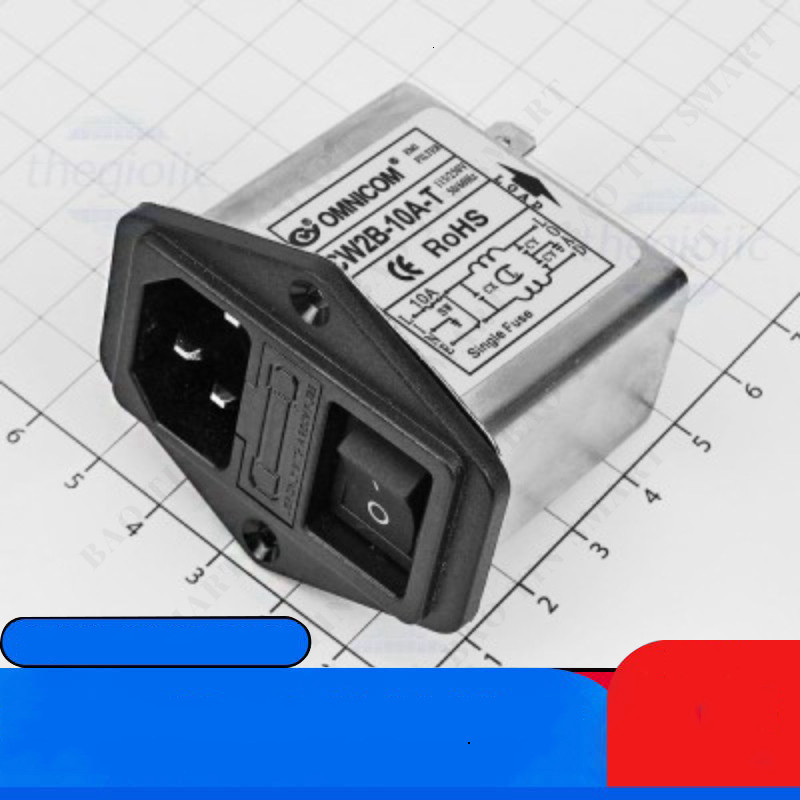 CW2B-10A-T Bộ Lọc Nguồn 1 Pha 10A 115/250V Linh Kiện IC2
