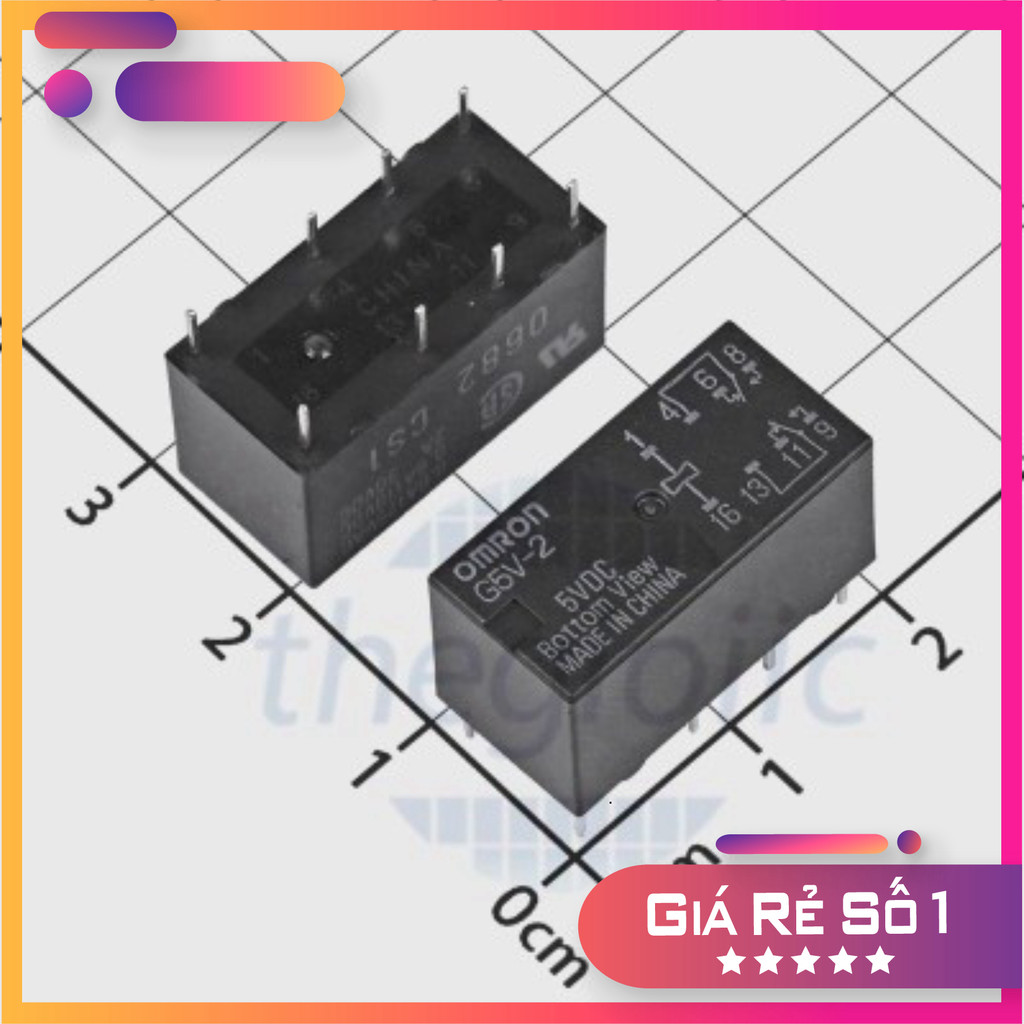 G5V-2-DC5 Rơ Le 5VDC 2A DPDT 8 Chân Điện Tử Thường Tín