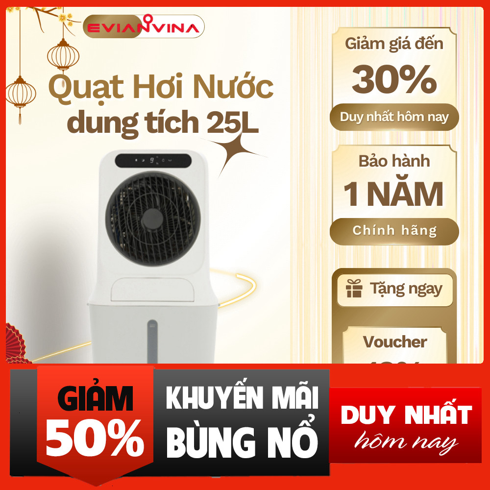 Động Cấp Không Khí Quạt Điều Hòa Bằng Hơi Nước Umi 3081 Lac 25L 90W 4 Gel đá Chịu Nước