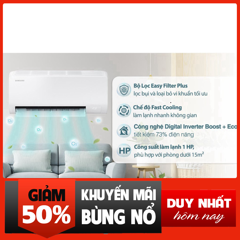 Áp Lạnh Samsung 1 HP Inverter AR10DYHZAWKNSV Rẻ Miễn Phí Lắp Đặt