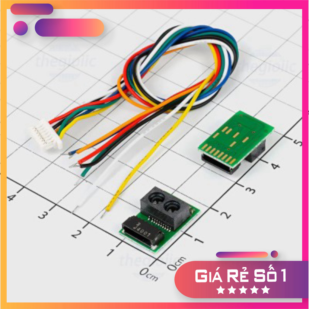 GP2Y0E03 Cảm Biến Khoảng Cách 4~50cm Ngõ Ra Analog Giao Tiếp I2C Linh Kiện Trường Giang 86