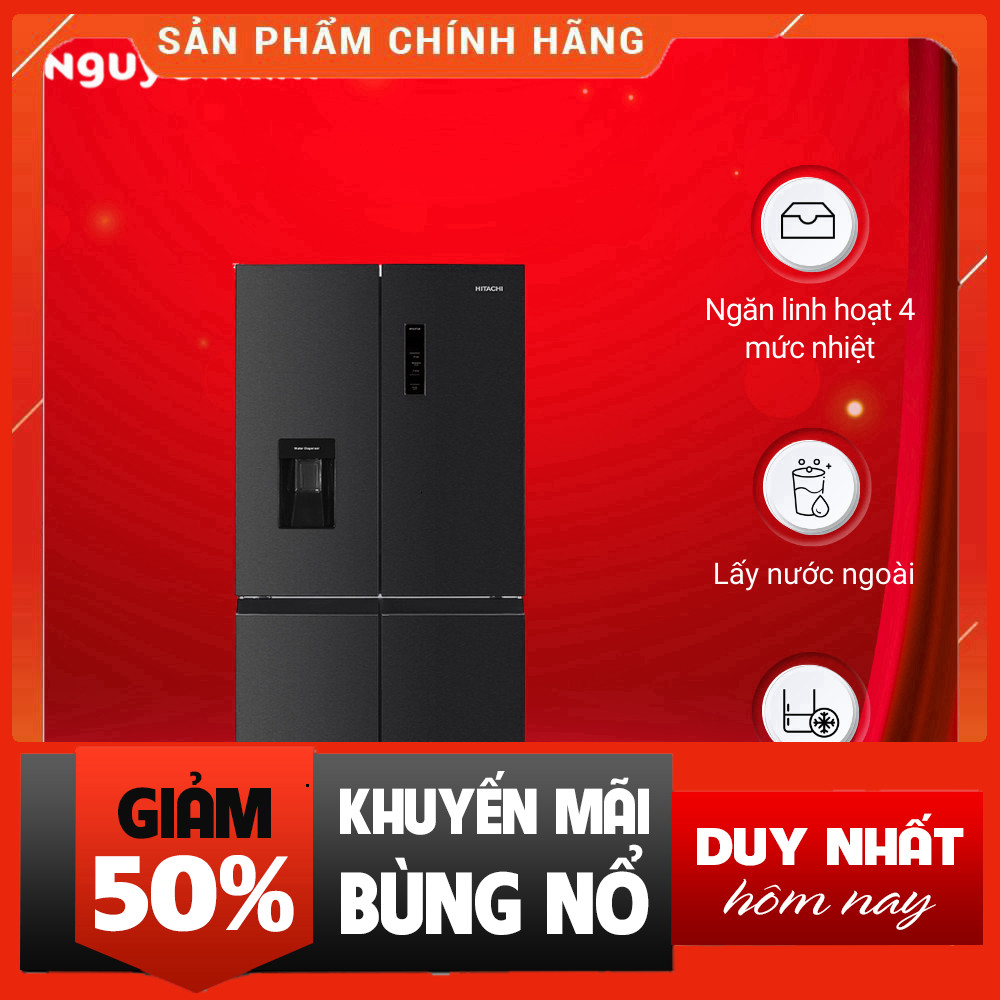 Tủ Lạnh 4 Cánh Hitachi Inverter 464 lít HR4N7520DSWDXVN