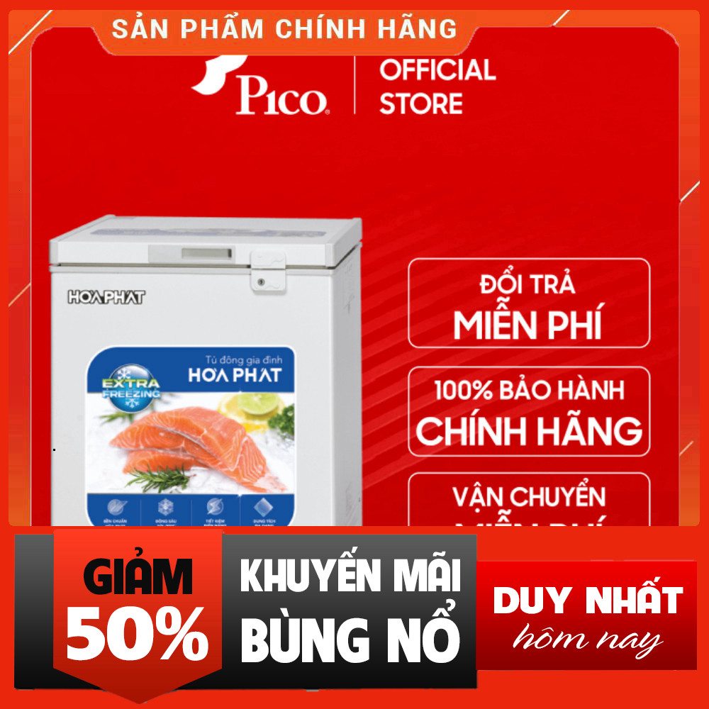 Tủ Đông 107 Lít Hòa Phát HPF AD6107 Bảo Hành 24 Tháng Được Tăng