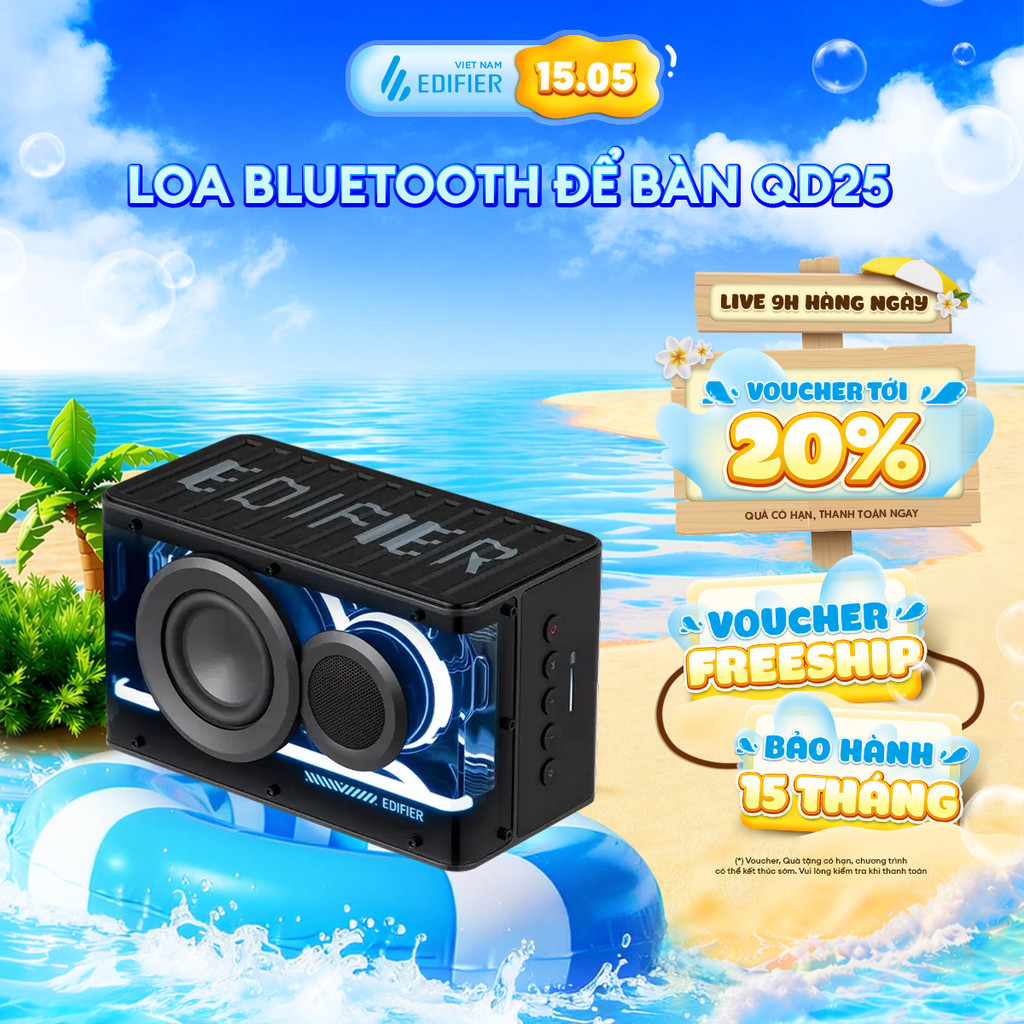 Loa Máy Tính Bluetooth EDIFIER QD25 | Công Suất 24W | Sử Dụng Đến 15H | Hi-Res Audio | Bảo Hành 15 Tháng