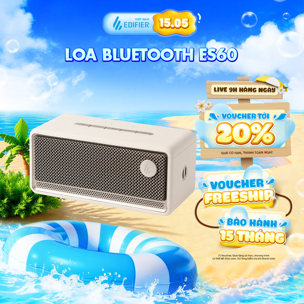 Loa Bluetooth Di Động EDIFIER ES60 | Công Suất 34W | Thời Gian Sử Dụng Đến 9H | Bảo Hành 15 Tháng