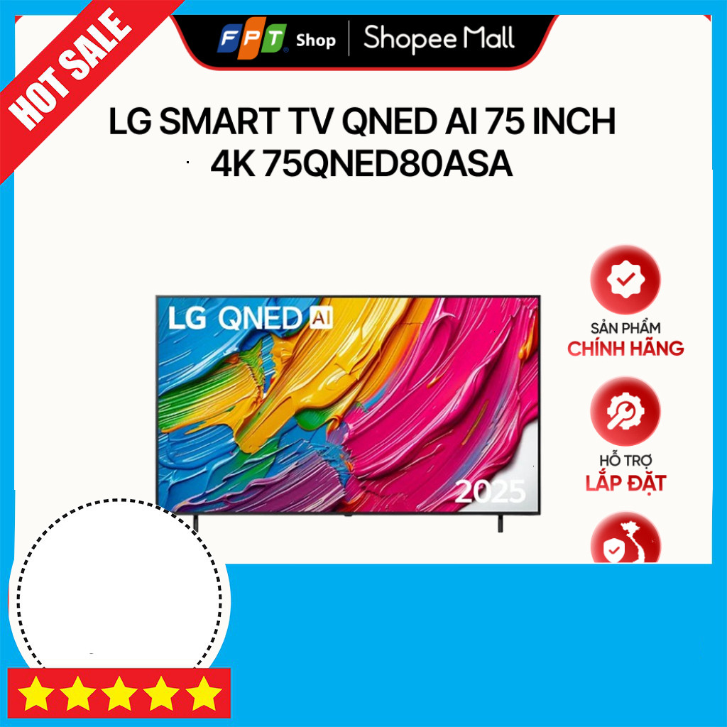 Khuyến mãi  Lg Smart TV QNED 4K AI 75 inch Chught Tivi LG 4K 75 inch Tivi Smart Hào Hứng Giao toàn q
