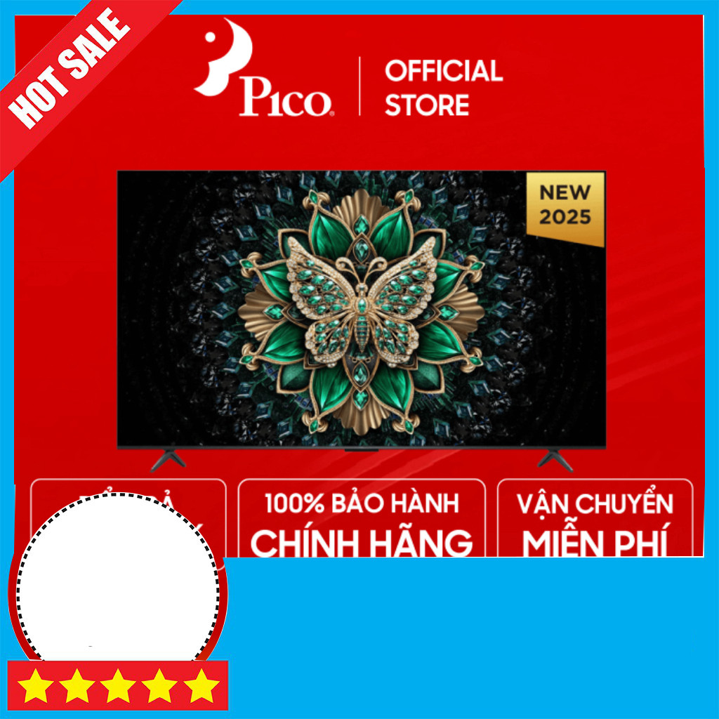 Khuyến mãi  Tivi Google TCL QD-Mini 75 Inch 4K LED 75C6K Mới 2025 Bảo Hành Chính Hãng Giao toàn quốc