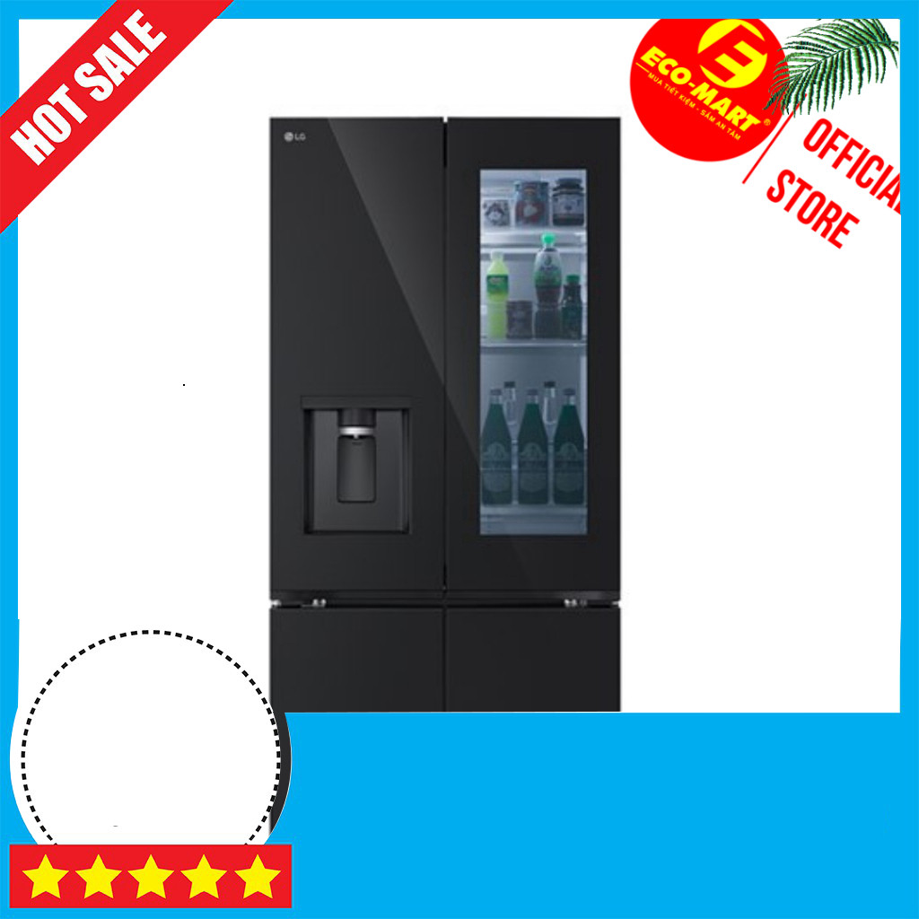 Khuyến mãi  Tủ Lạnh LG Inverter 612 lít đa cửa InstaView LFD61BLGAI Giao toàn quốc