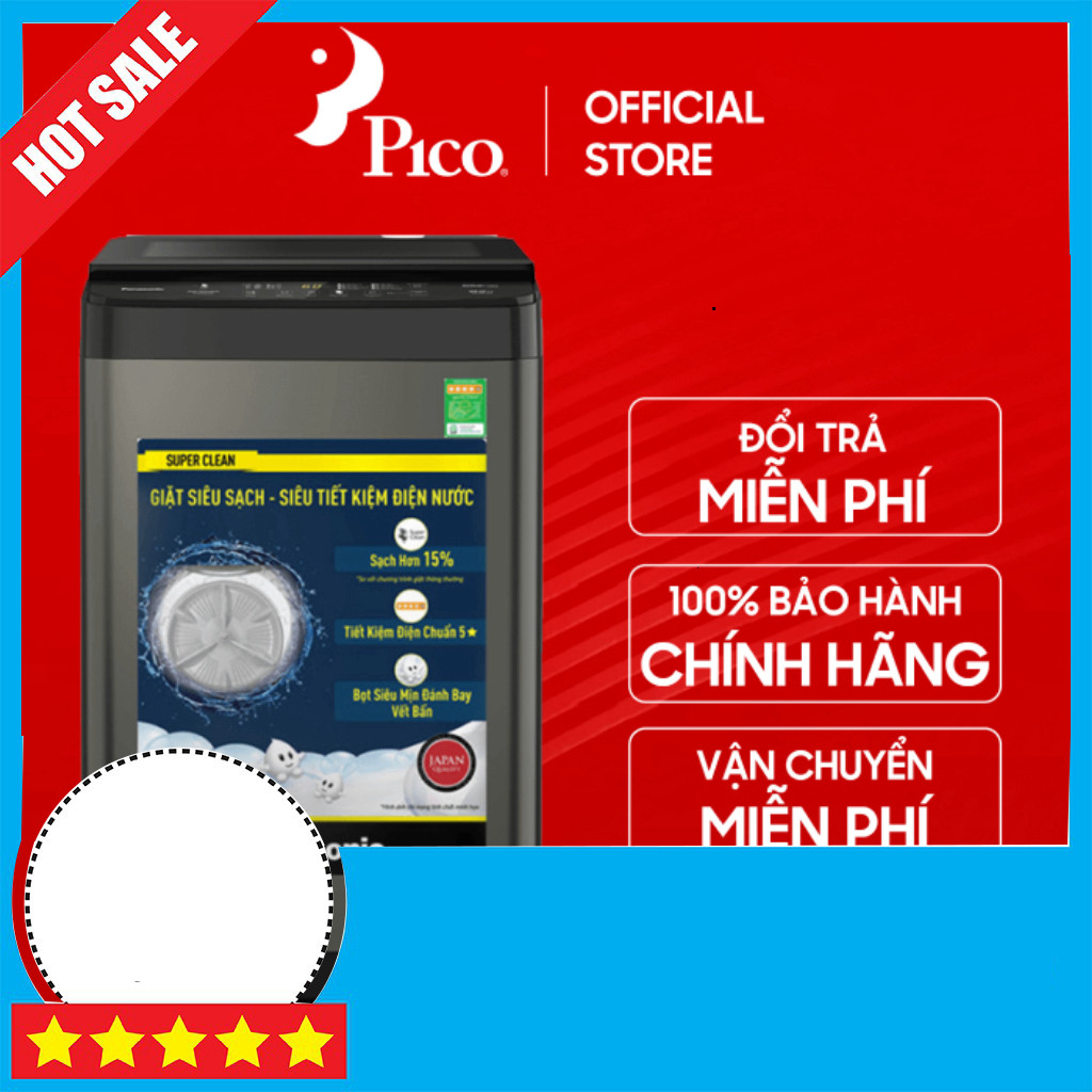 Khuyến mãi  Máy Giặt Panasonic NA-F82Y01DRV 8.2kg Cửa Trên Tích Hợp Công nghệ Giặt Tấm giao toàn quố