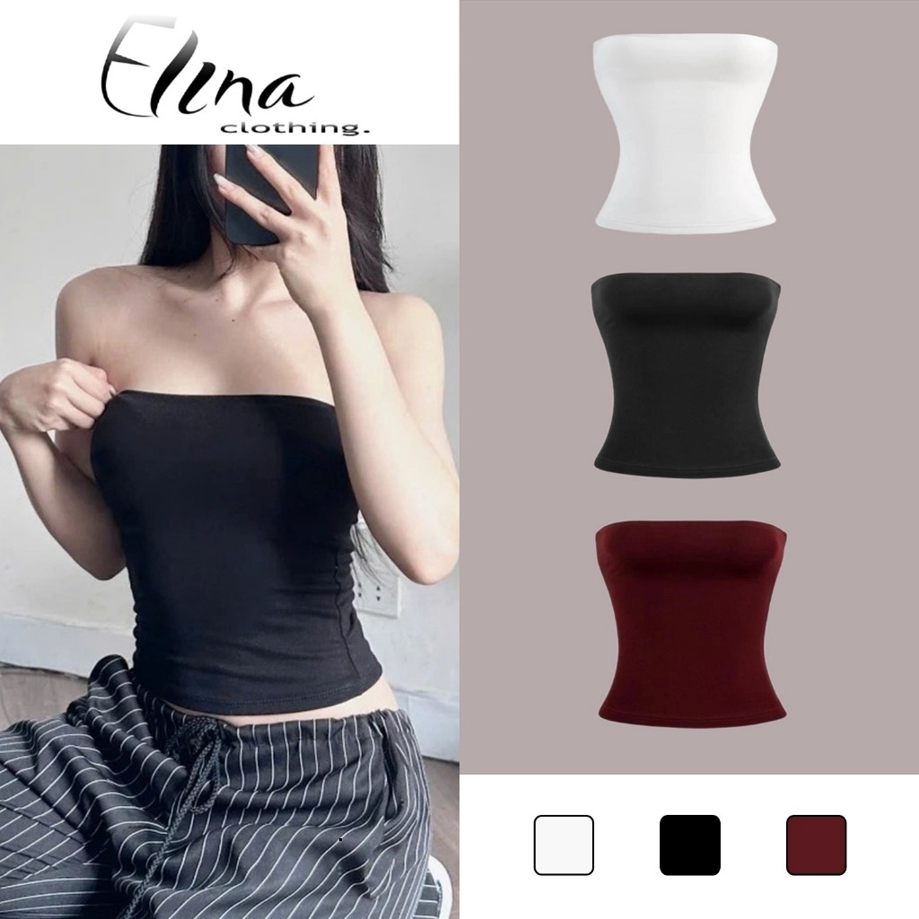 Áo Ống Nữ Quây Ngực Trơn Không Dây – Tube Top/Bandeau Co Giãn Freesize | Tabi Store