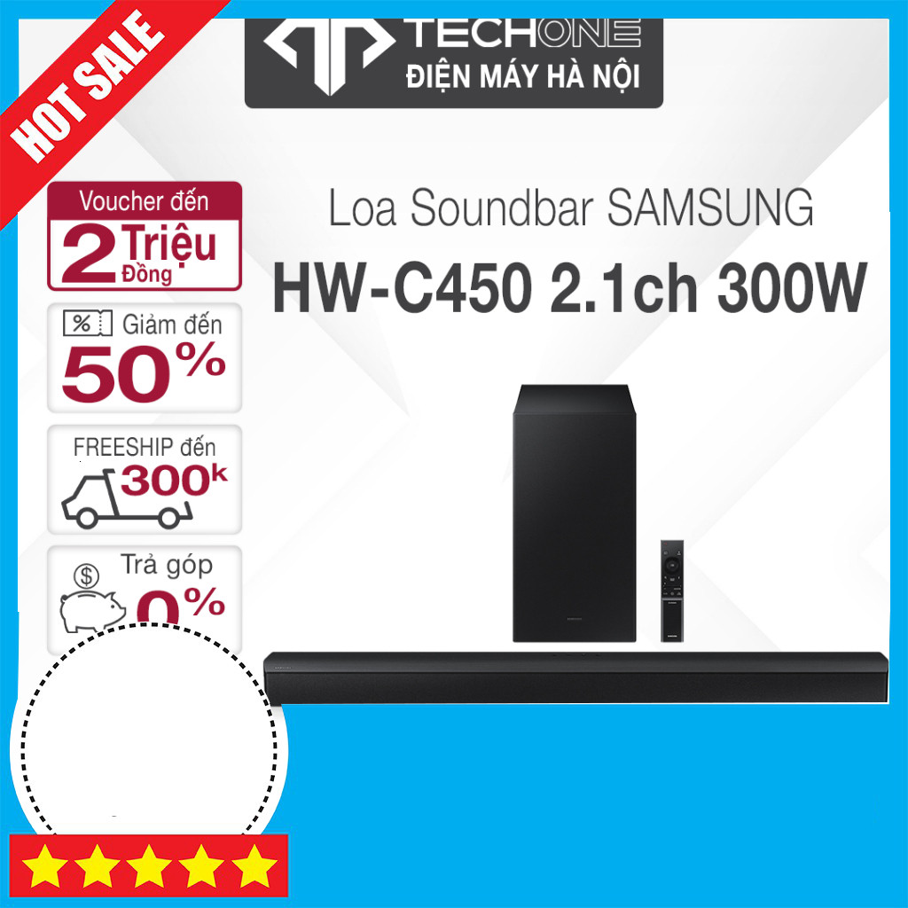 Khuyến mãi  Loa C450 2.1 Loa Thanh Samsung Chính Hãng 300W Mẫu 2023 Miễn phí lắp đặt