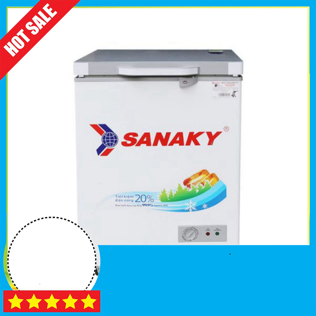 Khuyễn mãi Tủ Đông Sanaky 100 Lít Cao Cấp VH-1599HYK Hứng Lương Tốt Miễn phí lắp đặt