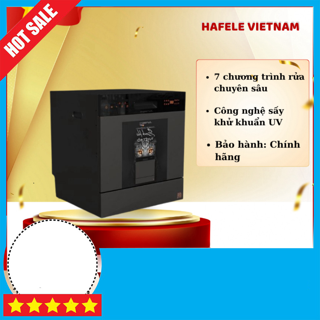 Khuyến mãi  Máy Rửa Bát LEOPARD Junger DWJ-136-VG Công Nghệ Sấy Nóng Cảm Ứng FEM giao toàn quốc