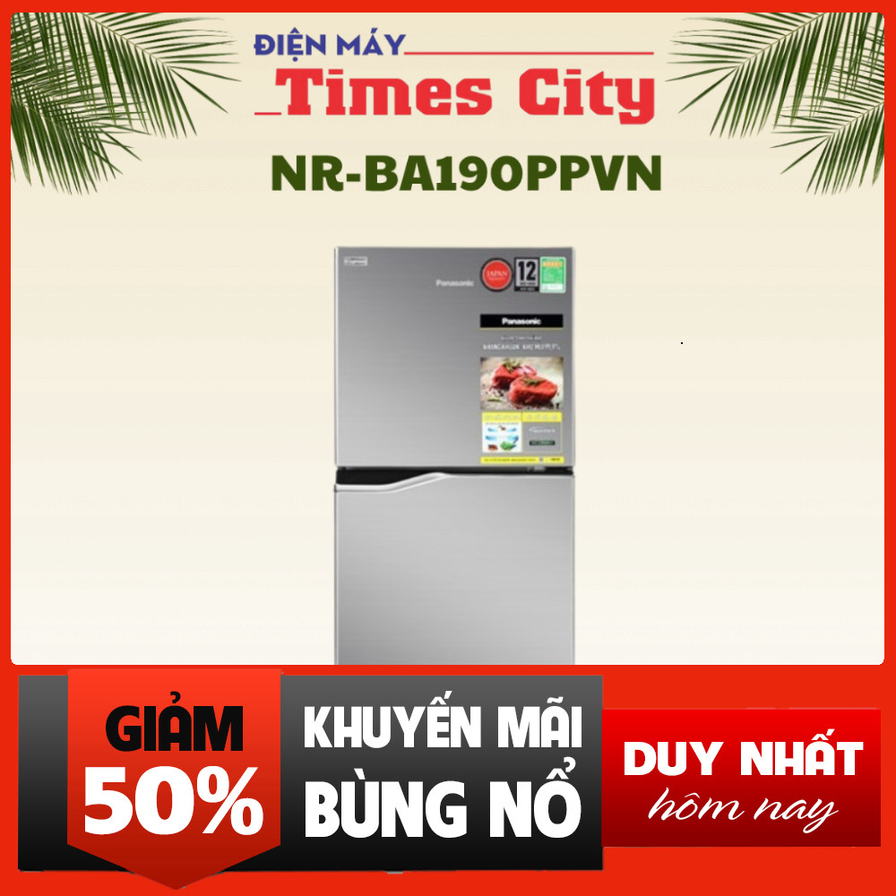 Tủ Lạnh Panasonic Inverter 170 Lít Tích Hổi Cao Cấp NR-BA190PPVN