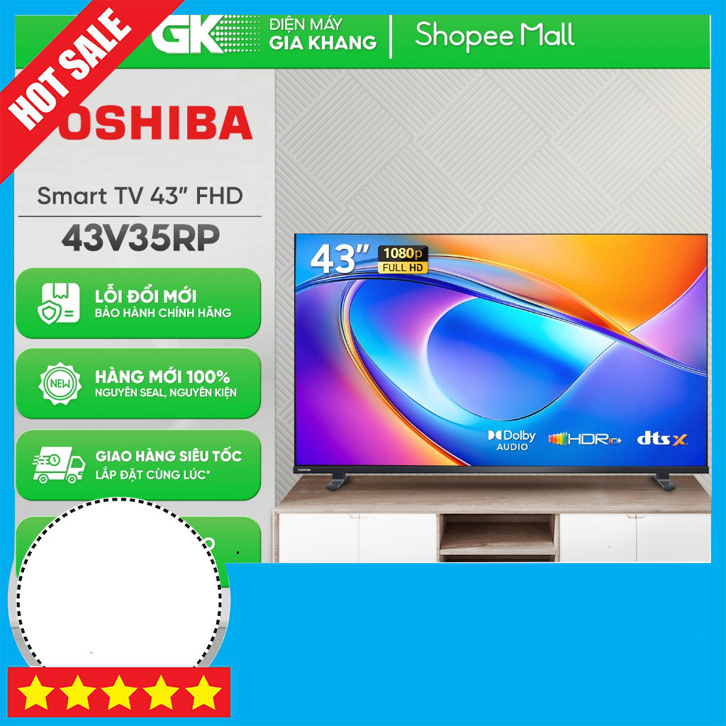 Khuyến mãi  Tivi Full HD Toshiba 43 inch 43E31RP Đứng Từng Khung Toàn Quốc Giao toàn quốc .