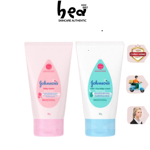 [BEA Skin] Kem Dưỡng Johnson's Baby Cho Em Bé, Dưỡng Ẩm Dịu Nhẹ, Chống Nẻ - Johnson's Baby Cream 50g
