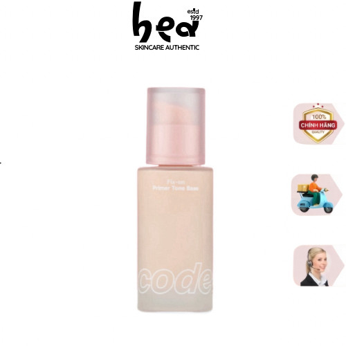 [BEA Skin] Kem lót nâng tông Code Glokolor Primer Tone Base 30ml chống nắng SPF33 PA++ (vỏ hồng)