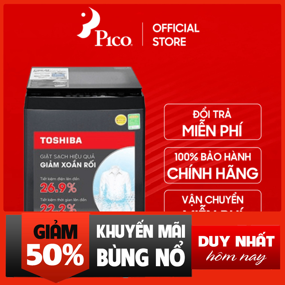 Máy Giặt Toshiba 10kg AW-M1100PV Họng Chân Mâm Dập Cửa Tự Động