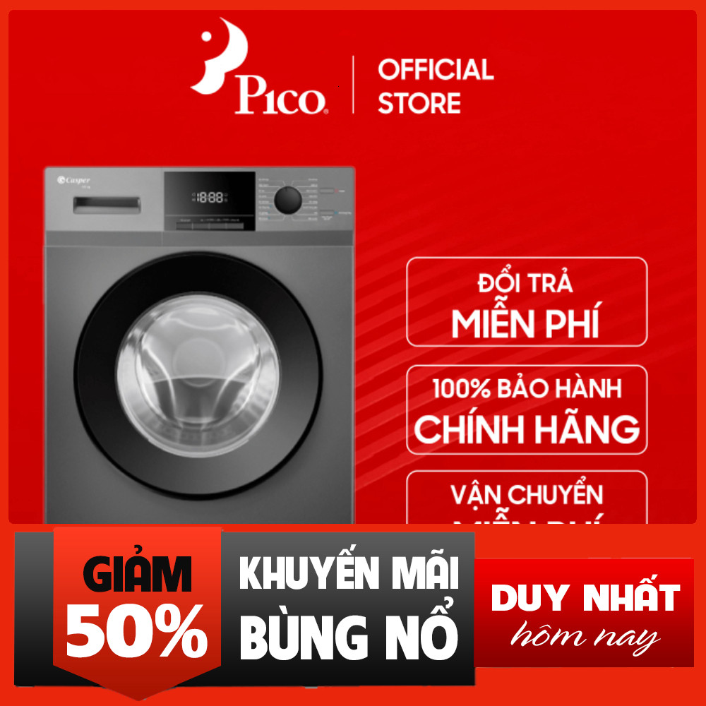 Máy Giặt Lồng Ngang Casper Inverter 9,5 Kg WF-95VG5 Tích Hợp Công Nghệ Mới