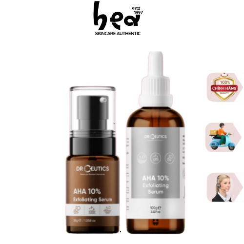 [BEA Skin] Serum 10% AHA DrCeutics Tẩy Da Chết Làm Sáng Và Chống Lão Hóa Da 30G