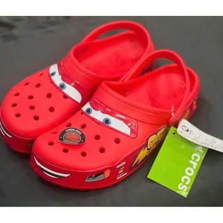 Dép Sục Crocs Lighting McQueenn Ô Tô Xe Đua Màu Đỏ