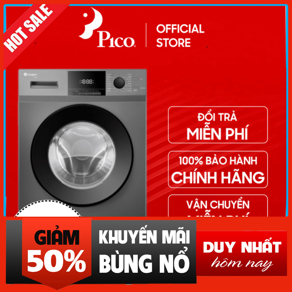 Máy giặt lồng ngang Casper Inverter 9.5 kg WF-95VG5 - Pico chính hãng, lắp đặt 0Đ HN HCM